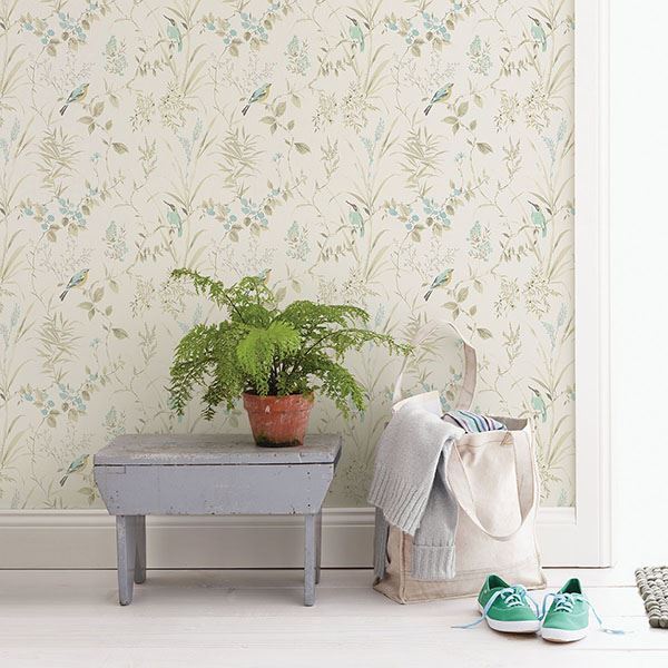 Imperial Garden Beige Botanical Wallpaper - York Wallcoverings - 3117-24171 - York Wallcoverings Wallpaper