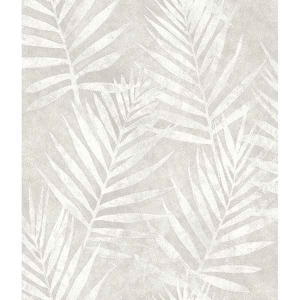 Amador Silver Palm Wallpaper - York Wallcoverings - 3117-675311 - York Wallcoverings Wallpaper