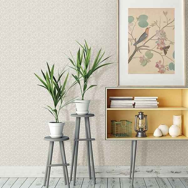 Prism White Geometric Wallpaper - York Wallcoverings - 2782-24547 - York Wallcoverings Wallpaper