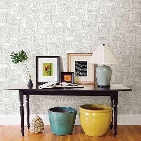Ripple Grey Shibori Wallpaper - York Wallcoverings - 2782-24523 - York Wallcoverings Wallpaper