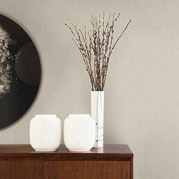 Tweed Light Grey Texture Wallpaper - York Wallcoverings - 2782-24561 - York Wallcoverings Wallpaper