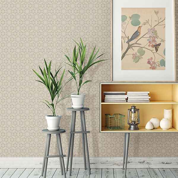 Prism Taupe Geometric Wallpaper - York Wallcoverings - 2782-24548 - York Wallcoverings Wallpaper
