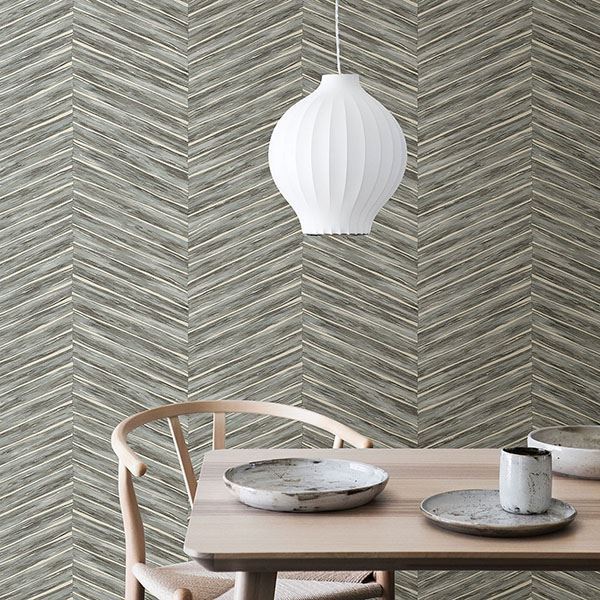 pina-blue-chevron-weave-wallpaper-york-wallcoverings-2767-23776 - York Wallcoverings Papel pintado