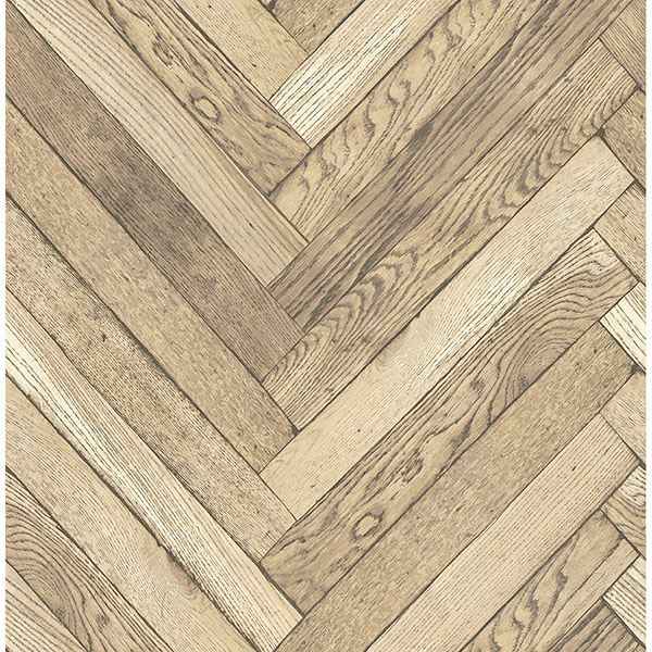 Altadena Light Brown Diagonal Wood Wallpaper - York Wallcoverings - 2767-23756 - York Wallcoverings Wallpaper