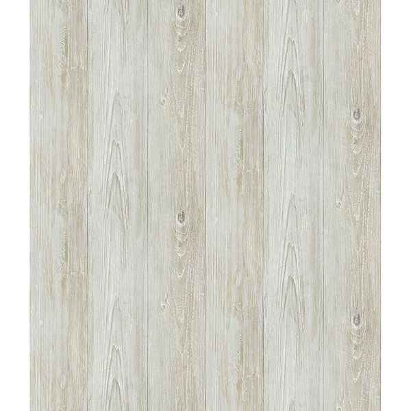 Thatcher Light Grey Wood Wallpaper - York Wallcoverings - 2767-64227