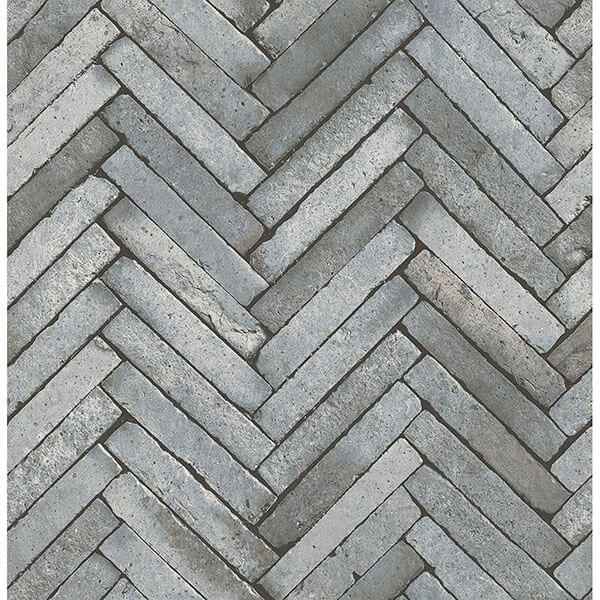Arrow Grey Diagonal Slate Wallpaper - York Wallcoverings - 2767-23758