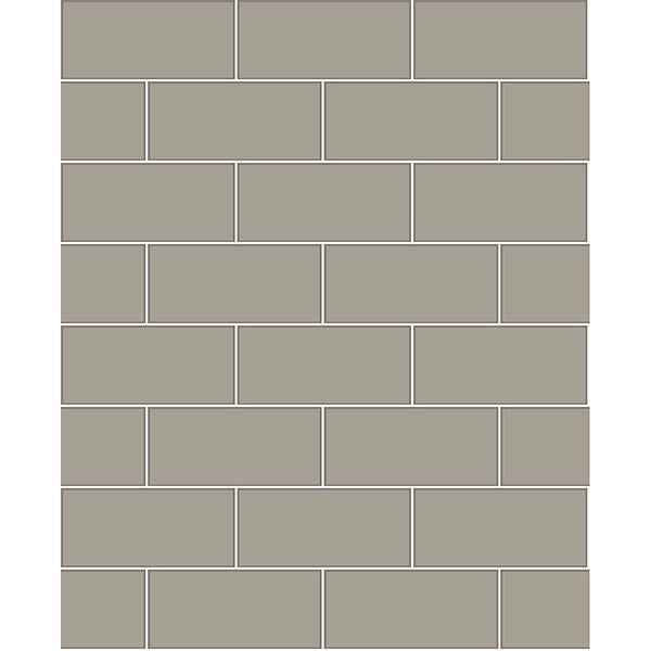 Galley Dark Grey Subway Tile Wallpaper - York Wallcoverings - 2767-23753 - York Wallcoverings Wallpaper