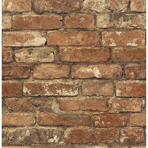 Davis Red Brick Wallpaper - York Wallcoverings - 2767-20097 - York Wallcoverings Wallpaper
