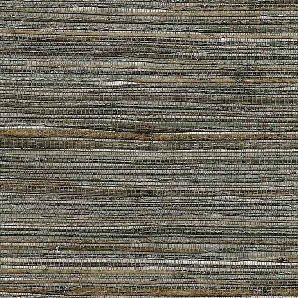 Fujian Silver Grasscloth Wallpaper - York Wallcoverings - 2732-80007 - York Wallcoverings Wallpaper