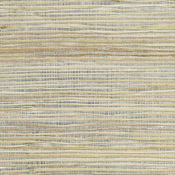 Luzhou Silver Grasscloth Wallpaper - York Wallcoverings - 2732-80004