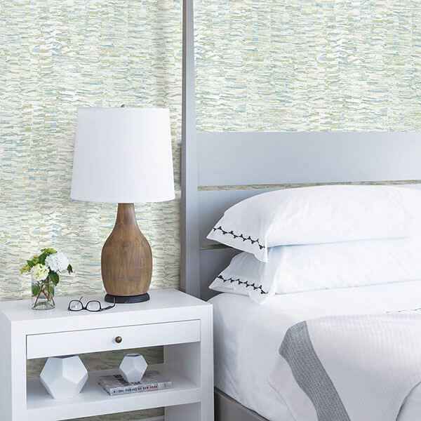 Nuance Blue Abstract Texture Wallpaper - York Wallcoverings - 2793-24736 - York Wallcoverings Wallpaper