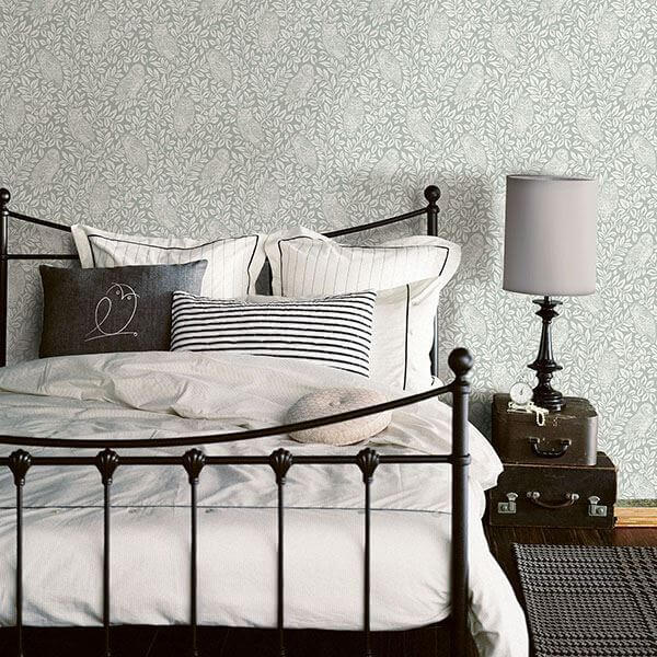 parliament-teal-owl-wallpaper-york-wallcoverings-3115-12414 - York Wallcoverings Papel pintado