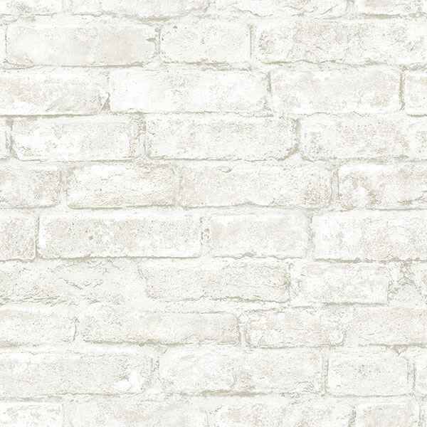 Arlington Off White Brick Wallpaper - York Wallcoverings - 3115-12481