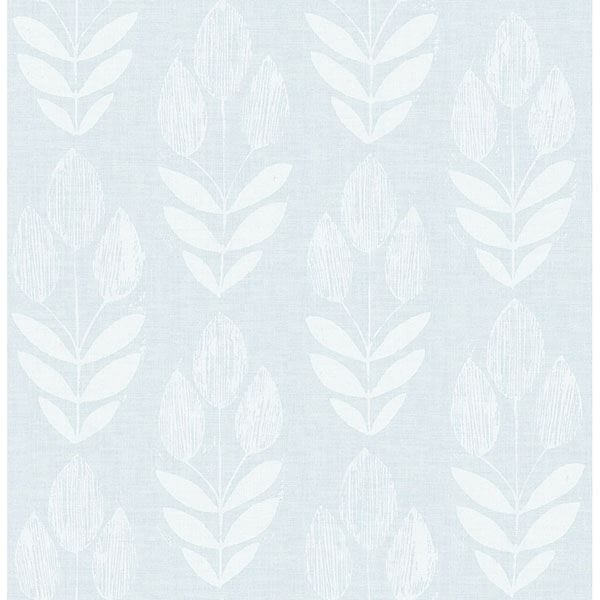garland-light-blue-block-tulip-wallpaper-york-wallcoverings-3115-24470 - York Wallcoverings Wallpaper