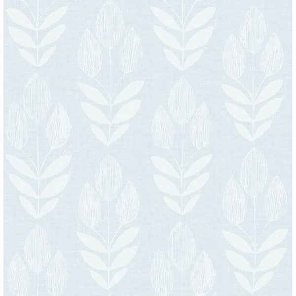 Garland Light Blue Block Tulip Wallpaper - York Wallcoverings - 3115-24470 - York Wallcoverings Wallpaper