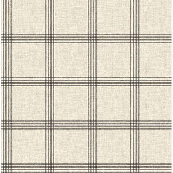 twain-black-plaid-wallpaper-york-wallcoverings-3115-24479 - York Wallcoverings Papel pintado