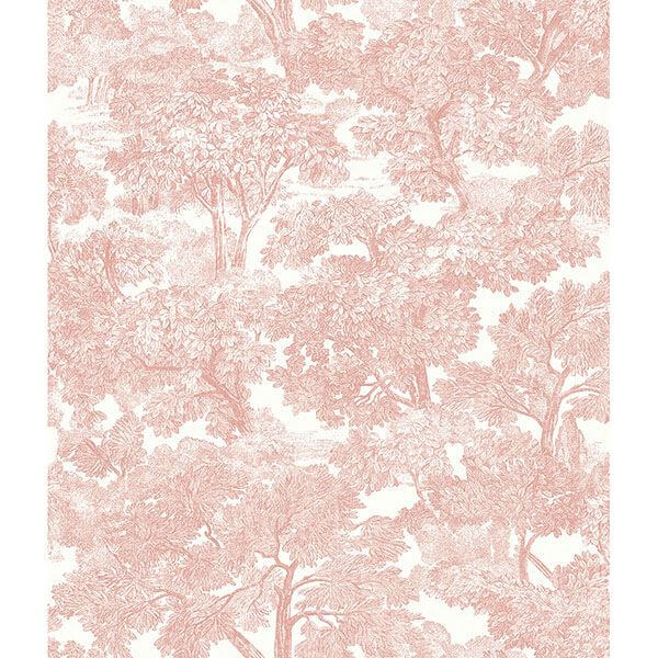 spinney-rose-rose-toile-wallpaper-york-wallcoverings-3115-12544 - York Wallcoverings Wallpaper