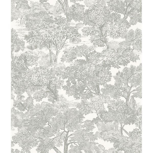 spinney-grey-toile-wallpaper-york-wallcoverings-3115-12541 - York Wallcoverings Wallpaper