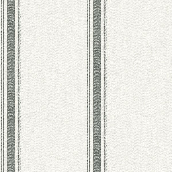 linette-black-fabric-stripe-wallpaper-york-wallcoverings-3115-12461 - York Wallcoverings Papel pintado