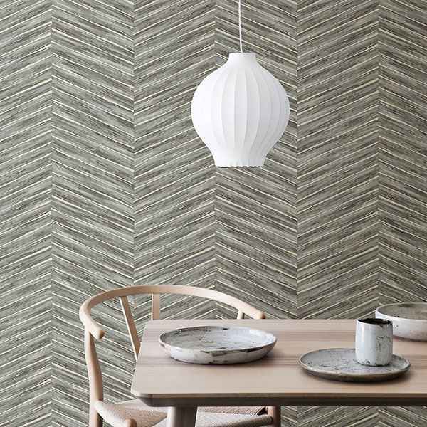Aldie Light Blue Chevron Weave Wallpaper - York Wallcoverings - 2766-23776 - York Wallcoverings Wallpaper