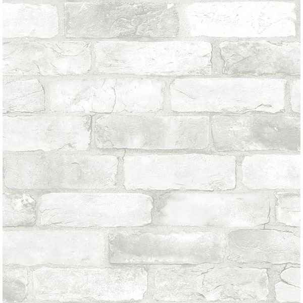 Bushwick Off White Reclaimed Bricks Wallpaper - York Wallcoverings - 2766-22321 - York Wallcoverings Wallpaper