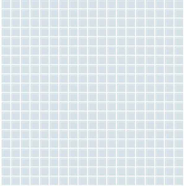 Crystalline Light Blue Glass Tile Wallpaper - York Wallcoverings - 2766-23786
