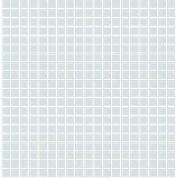 Crystalline Seafoam Glass Tile Wallpaper - York Wallcoverings - 2766-23785 - York Wallcoverings Wallpaper