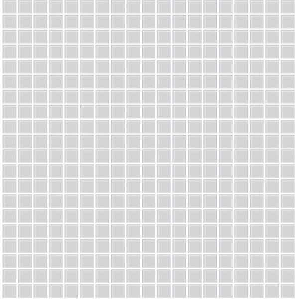 Crystalline Silver Glass Tile Wallpaper - York Wallcoverings - 2766-23783