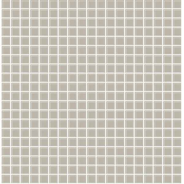 Crystalline Taupe Glass Tile Wallpaper - York Wallcoverings - 2766-23784 - York Wallcoverings Wallpaper