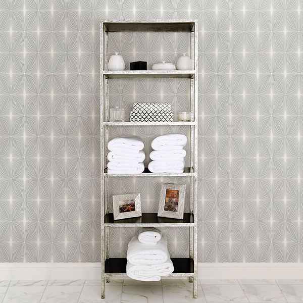 Draper Grey Geometric Wallpaper - York Wallcoverings - 2766-23871