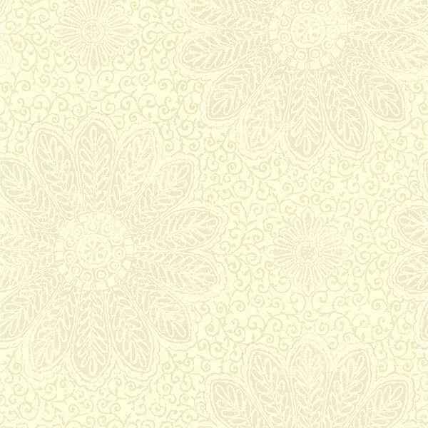 Oxalis Neutral Floral Scroll Wallpaper - York Wallcoverings - 2766-66951 - York Wallcoverings Wallpaper