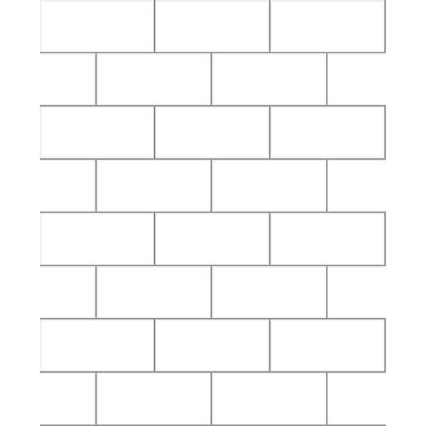 parkway-off-white-subway-tile-wallpaper-york-wallcoverings-2766-23750 - York Wallcoverings Papel pintado