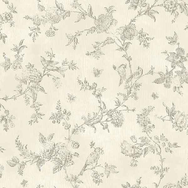 Singapore Cream Toile Wallpaper - York Wallcoverings - 2766-02193 - York Wallcoverings Wallpaper