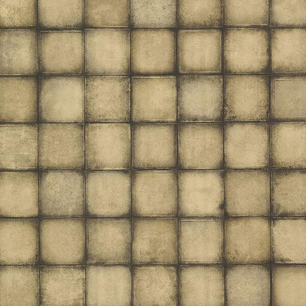 soucy-gold-tiles-wallpaper-york-wallcoverings-2766-24083 - York Wallcoverings Wallpaper