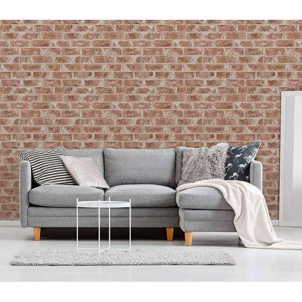 Jomax Red Warehouse Brick Wallpaper - York Wallcoverings - UW24760 - York Wallcoverings Wallpaper