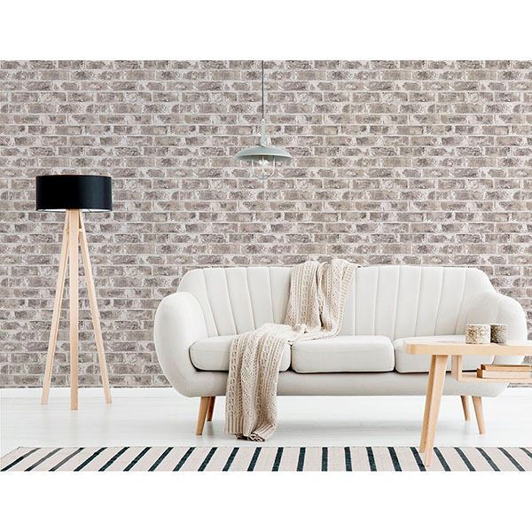 jomax-grey-warehouse-brick-wallpaper-york-wallcoverings-uw24761 - York Wallcoverings Wallpaper