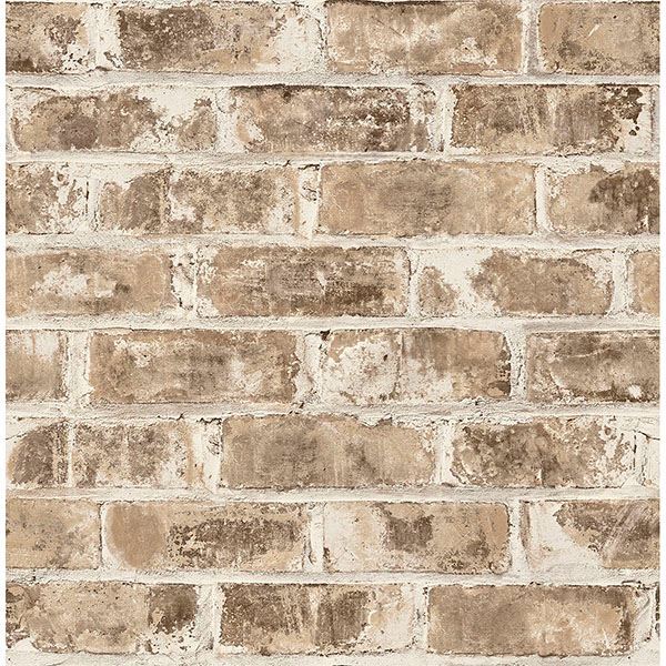 jomax-neutral-warehouse-brick-wallpaper-york-wallcoverings-uw24762 - York Wallcoverings Papel pintado