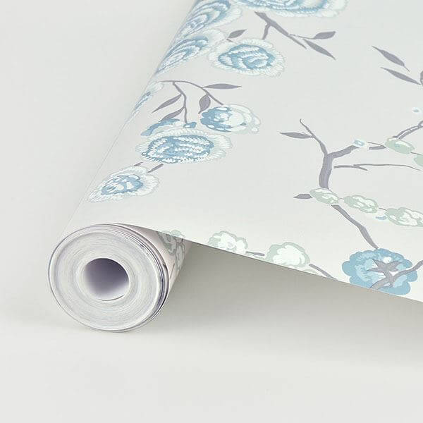 aqua-peony-tree-wallpaper-york-wallcoverings-2785-24832 - York Wallcoverings Wallpaper