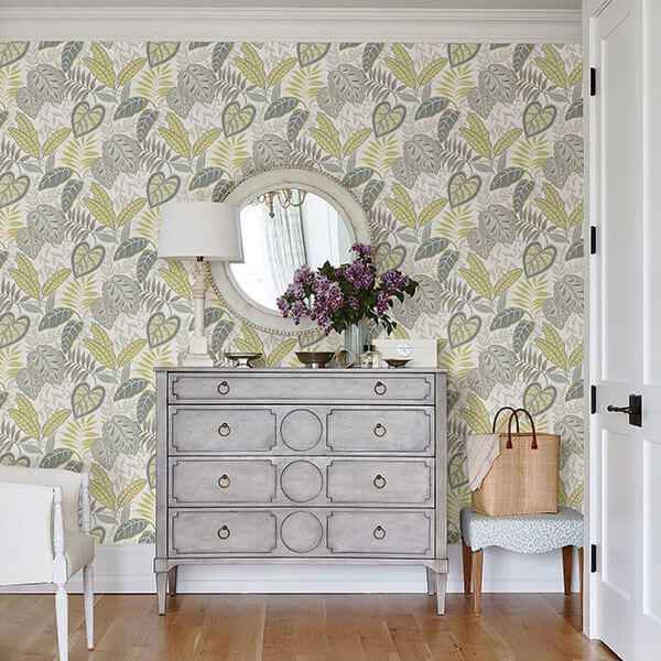 Citrine Jasmine Wallpaper - York Wallcoverings - 2785-87423 - York Wallcoverings Wallpaper