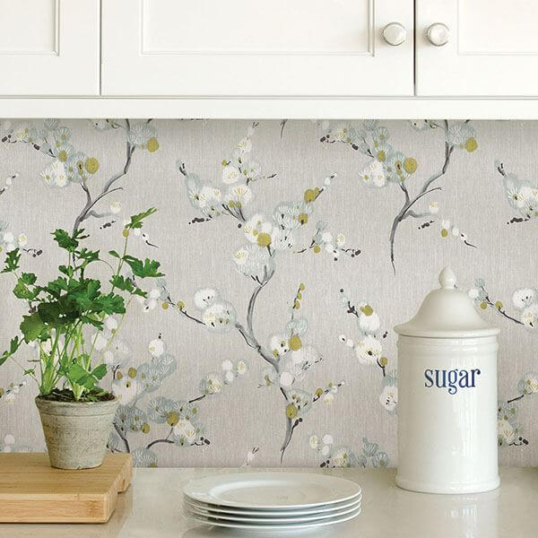 Yellow Mirei Peel Stick Wallpaper - York Wallcoverings - NU2679 - York Wallcoverings Wallpaper