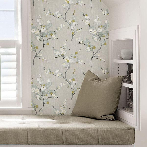 Yellow Mirei Peel Stick Wallpaper - York Wallcoverings - NU2679 - York Wallcoverings Wallpaper