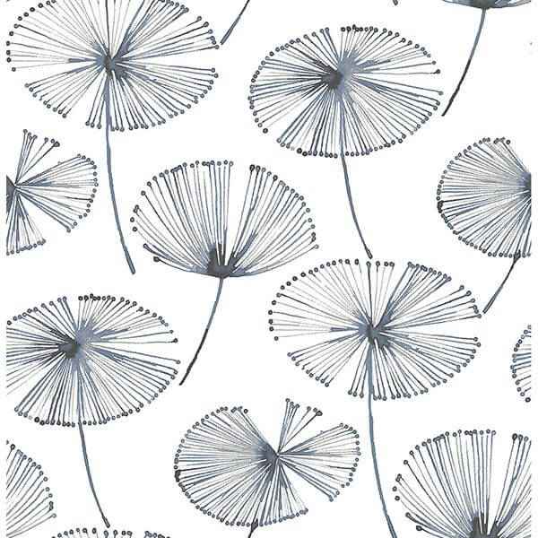 Blue Aya Peel Stick Wallpaper - York Wallcoverings - NU2683 - York Wallcoverings Wallpaper
