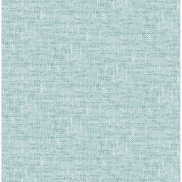 aqua-poplin-texture-peel-stick-wallpaper-york-wallcoverings-nu2919 - York Wallcoverings Wallpaper