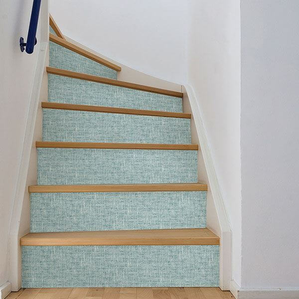 aqua-poplin-texture-peel-stick-wallpaper-york-wallcoverings-nu2919 - York Wallcoverings Wallpaper