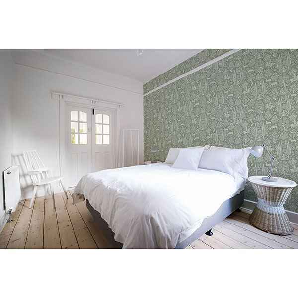 Sherwood Sage Woodland Wallpaper - York Wallcoverings - M1167 - York Wallcoverings Wallpaper