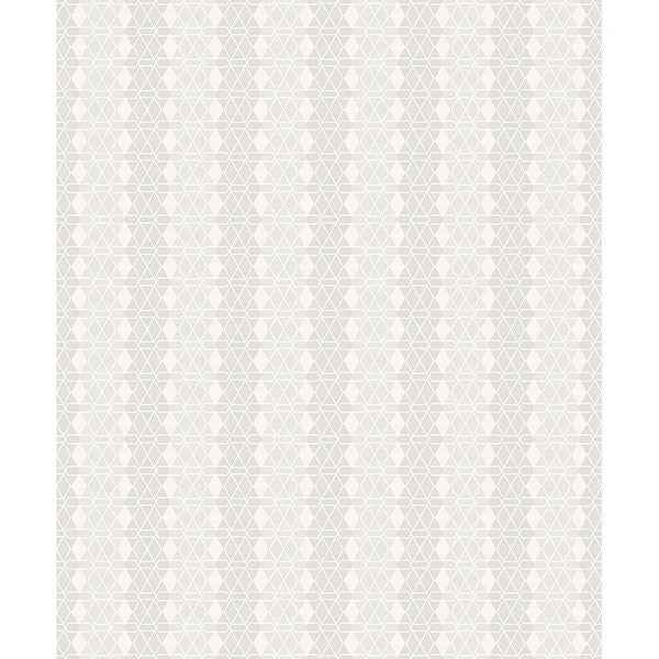 Taylor Light Grey Diamond Wallpaper - York Wallcoverings - 2809-IH20015