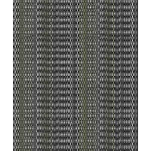 Morgen Charcoal Stripe Wallpaper - York Wallcoverings - 2812-LH00728
