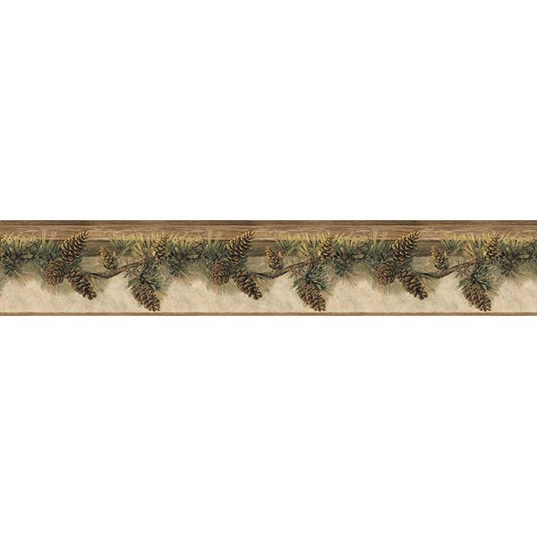 pine-hill-multicolor-foliage-wallpaper-york-wallcoverings-3118-01632b - York Wallcoverings Papel pintado