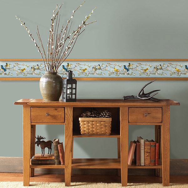 songbird-multicolor-floral-trail-wallpaper-york-wallcoverings-3118-48511b - York Wallcoverings Papel pintado