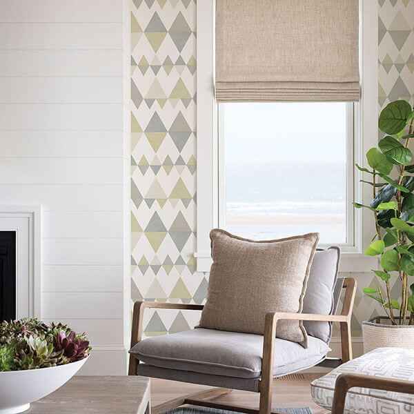 Trilogy Sage Geometric Wallpaper - York Wallcoverings - 2821-25127 - York Wallcoverings Wallpaper